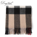 Requintado técnico Dubai Scarf atacado Mongolian Pure Checked Cashmere Scarf